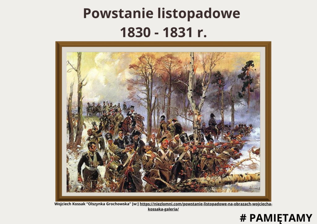 ilustracja powstania listopadowego