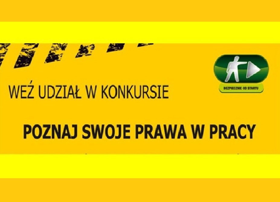 plakat konkursu poznaj swoje prawa w pracy